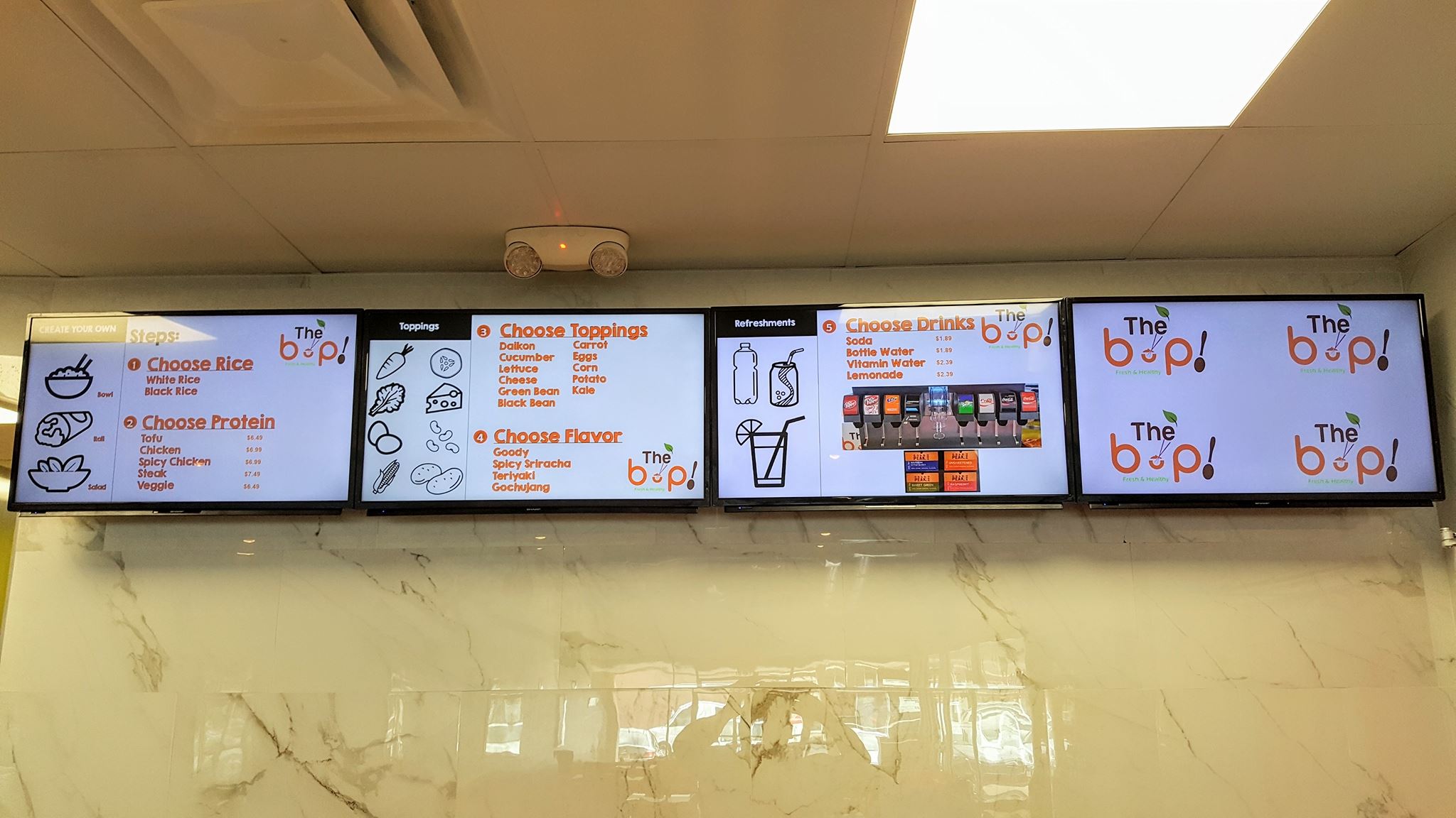 iTEK digital Menu installation